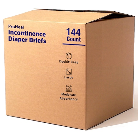 Proheal Adult Diapers, Small, Overnight Absorbency, Hook & Loop Closure, 12PK PH-63062-12PK